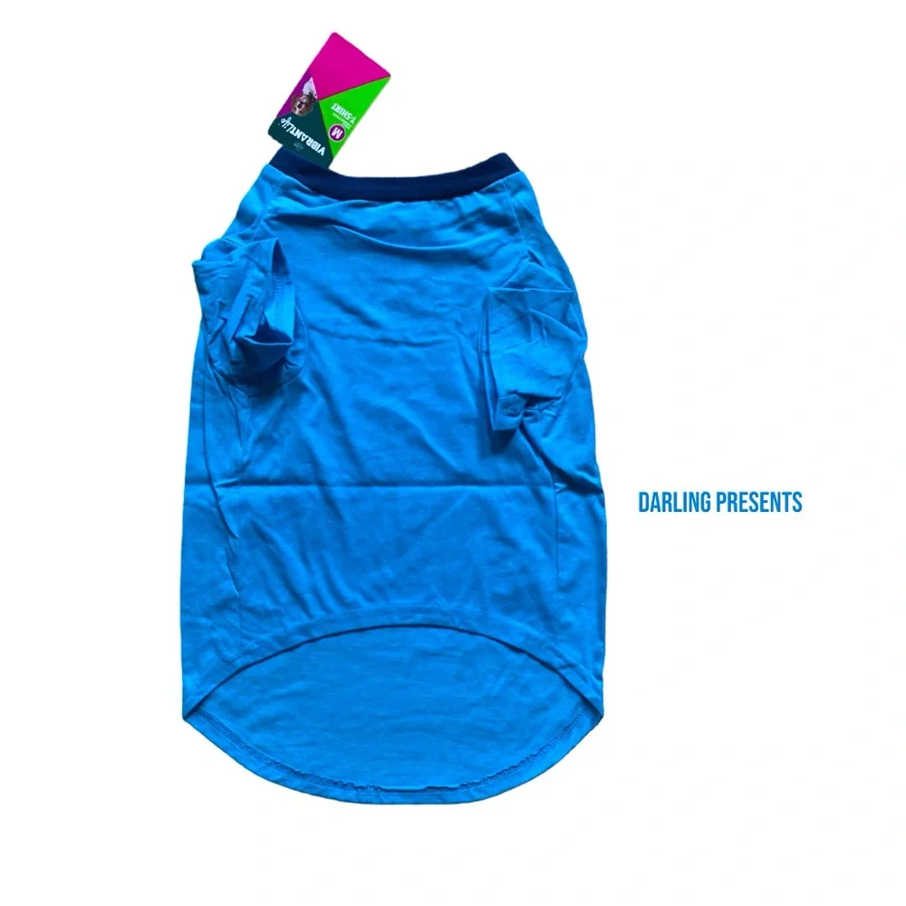 Vibrant Life ‘Are You Pho Real?’ Tee Shirt Dog Color Blue Size M